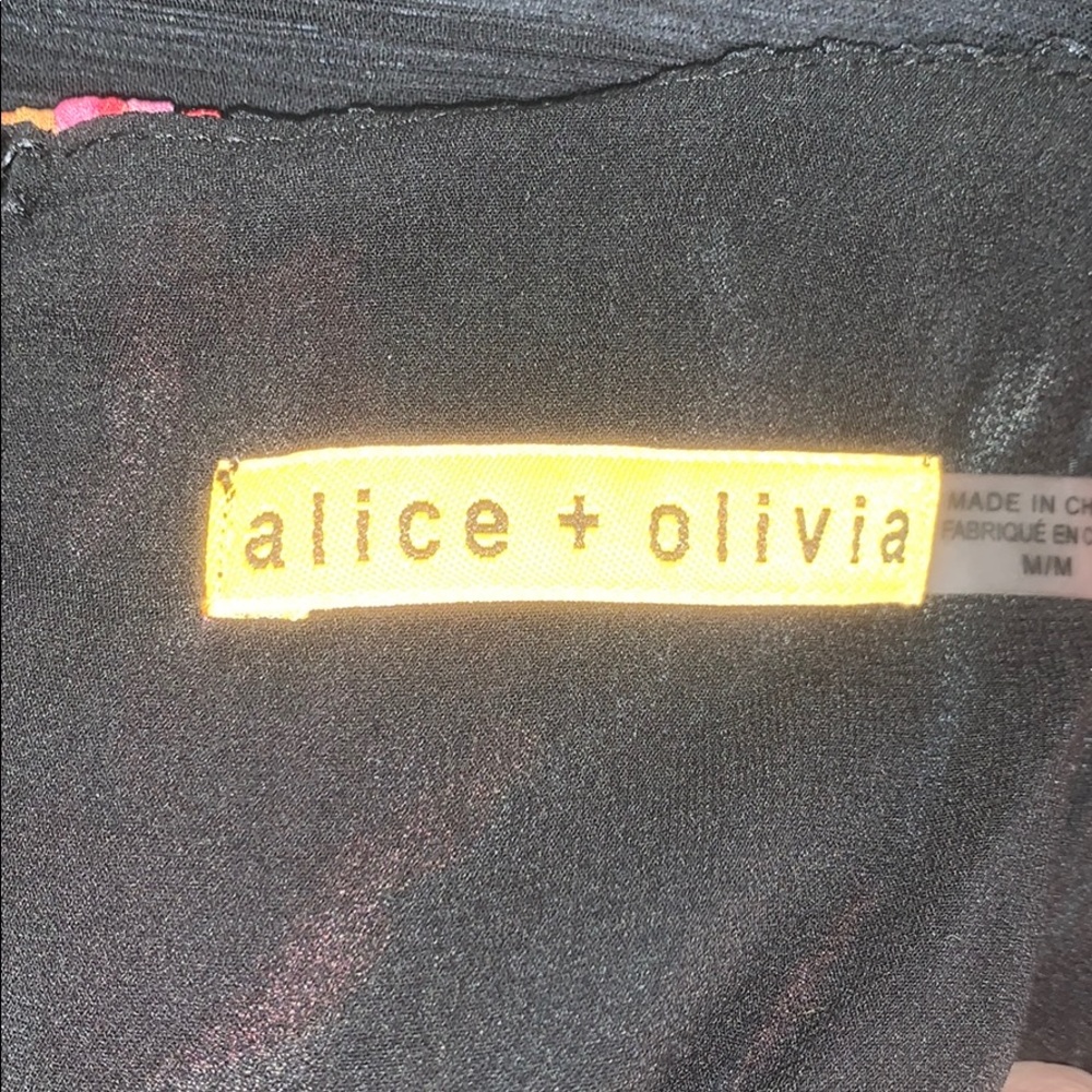 💘 Alice + Olivia Black Floral dress M - Picture 7 of 10